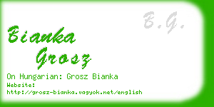 bianka grosz business card